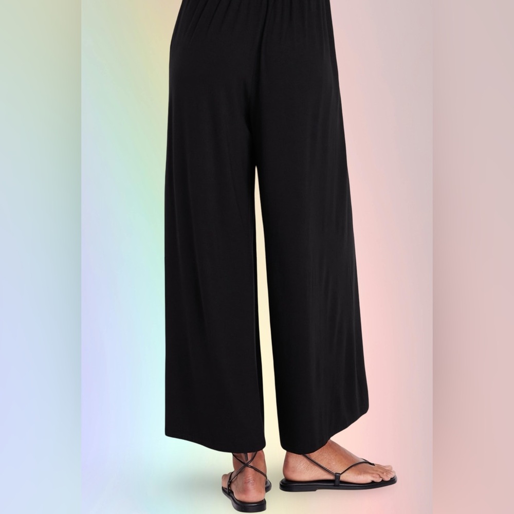 NWTS💓GAP OLD NAVY LG💓BLACK GREEK HALTER STYLE JUMPSUIT ELASTIC WAIST POCKETS - Picture 12 of 14